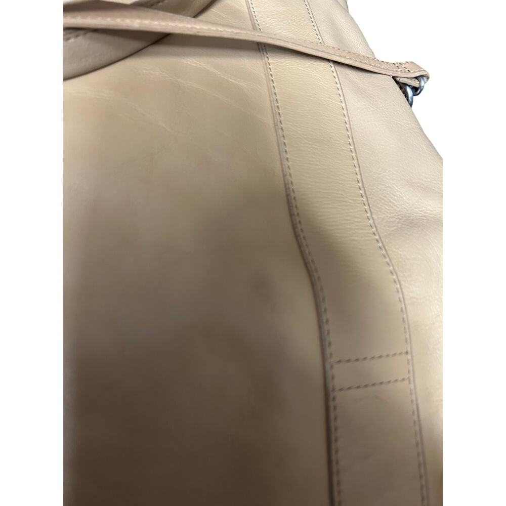 Skagen Camel Leather Crossbody Danish Scandinavian Classic Structured Handbag - Picture 6 of 12
